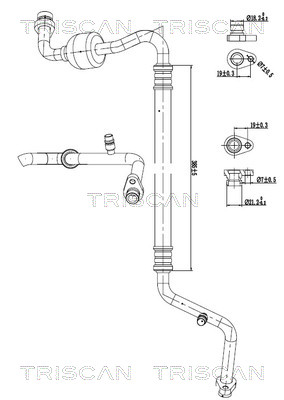 Triscan Hoge druk- / lage drukleiding, airconditioning 9010 14002