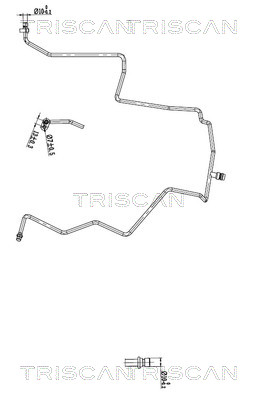 Triscan Hoge druk- / lage drukleiding, airconditioning 9010 14006