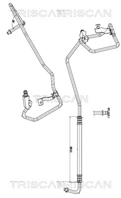 Triscan Hoge druk- / lage drukleiding, airconditioning 9010 15002