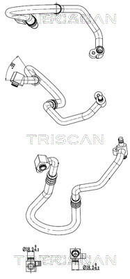 Triscan Hoge druk- / lage drukleiding, airconditioning 9010 15006