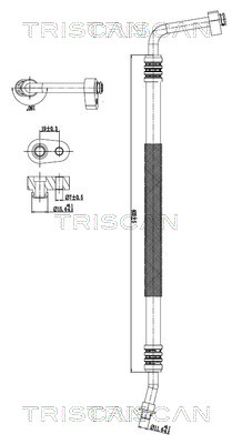 Triscan Hoge druk- / lage drukleiding, airconditioning 9010 15017