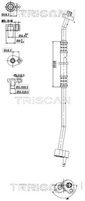 Triscan Hoge druk- / lage drukleiding, airconditioning 9010 16005