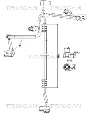 Triscan Hoge druk- / lage drukleiding, airconditioning 9010 16020