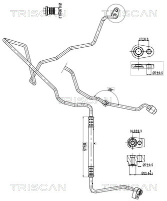 Triscan Hoge druk- / lage drukleiding, airconditioning 9010 16033