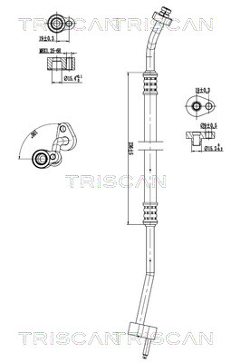 Triscan Hoge druk- / lage drukleiding, airconditioning 9010 16042