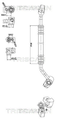 Triscan Hoge druk- / lage drukleiding, airconditioning 9010 16048