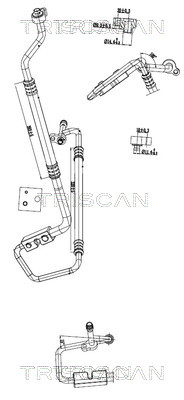 Triscan Hoge druk- / lage drukleiding, airconditioning 9010 16066