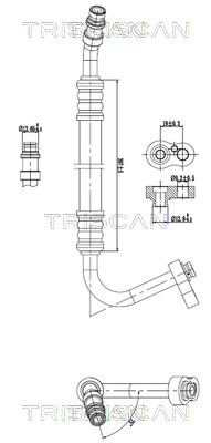 Triscan Hoge druk- / lage drukleiding, airconditioning 9010 23006