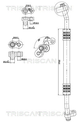 Triscan Hoge druk- / lage drukleiding, airconditioning 9010 23013