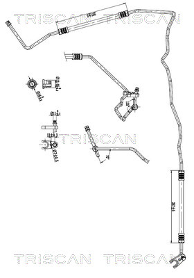 Triscan Hoge druk- / lage drukleiding, airconditioning 9010 23015