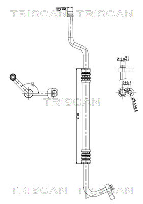 Triscan Hoge druk- / lage drukleiding, airconditioning 9010 23024