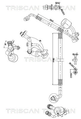Triscan Hoge druk- / lage drukleiding, airconditioning 9010 24009