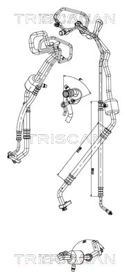 Triscan Hoge druk- / lage drukleiding, airconditioning 9010 24025