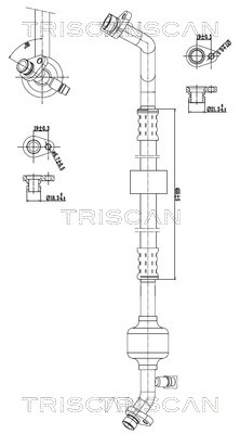 Triscan Hoge druk- / lage drukleiding, airconditioning 9010 25006