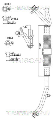 Triscan Hoge druk- / lage drukleiding, airconditioning 9010 25007