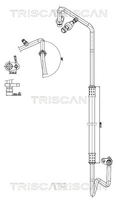 Triscan Hoge druk- / lage drukleiding, airconditioning 9010 25014