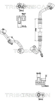 Triscan Hoge druk- / lage drukleiding, airconditioning 9010 25015