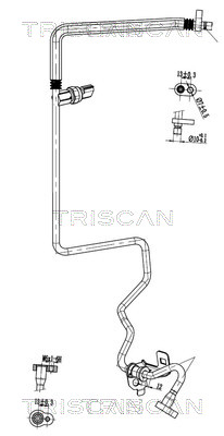 Triscan Hoge druk- / lage drukleiding, airconditioning 9010 25019