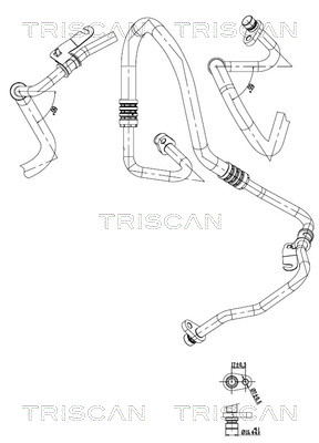 Triscan Hoge druk- / lage drukleiding, airconditioning 9010 25021