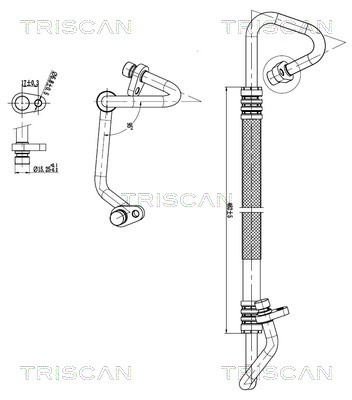 Triscan Hoge druk- / lage drukleiding, airconditioning 9010 25024