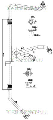 Triscan Hoge druk- / lage drukleiding, airconditioning 9010 25032