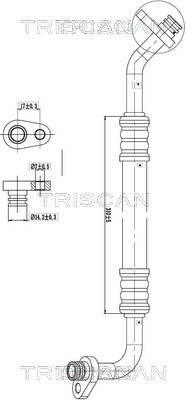Triscan Hoge druk- / lage drukleiding, airconditioning 9010 28002
