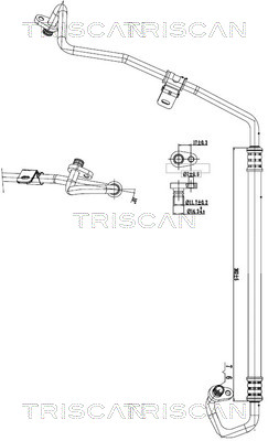 Triscan Hoge druk- / lage drukleiding, airconditioning 9010 28016
