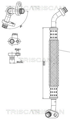Triscan Hoge druk- / lage drukleiding, airconditioning 9010 28023