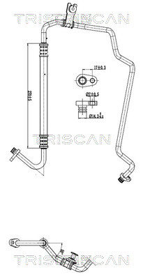 Triscan Hoge druk- / lage drukleiding, airconditioning 9010 28027