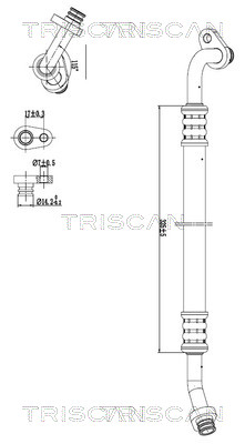 Triscan Hoge druk- / lage drukleiding, airconditioning 9010 28030