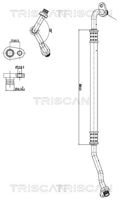 Triscan Hoge druk- / lage drukleiding, airconditioning 9010 28044