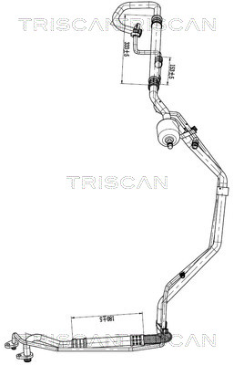 Triscan Hoge druk- / lage drukleiding, airconditioning 9010 28065