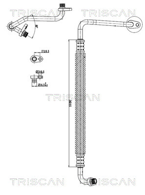 Triscan Hoge druk- / lage drukleiding, airconditioning 9010 28100