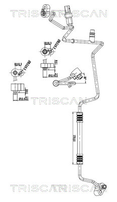 Triscan Hoge druk- / lage drukleiding, airconditioning 9010 29003