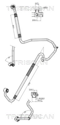 Triscan Hoge druk- / lage drukleiding, airconditioning 9010 29014