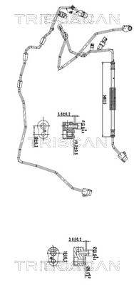 Triscan Hoge druk- / lage drukleiding, airconditioning 9010 29017
