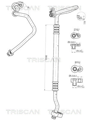 Triscan Hoge druk- / lage drukleiding, airconditioning 9010 29028