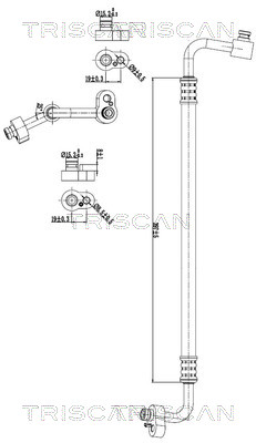 Triscan Hoge druk- / lage drukleiding, airconditioning 9010 29078