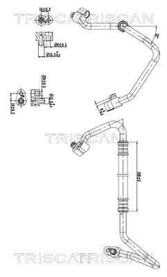 Triscan Hoge druk- / lage drukleiding, airconditioning 9010 29103