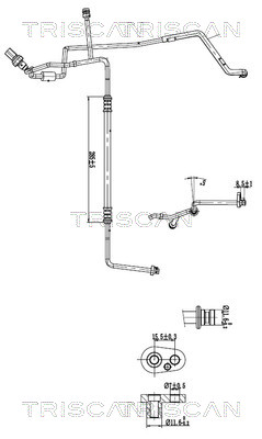 Triscan Hoge druk- / lage drukleiding, airconditioning 9010 29105