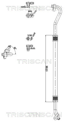 Triscan Hoge druk- / lage drukleiding, airconditioning 9010 29113