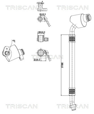 Triscan Hoge druk- / lage drukleiding, airconditioning 9010 29114