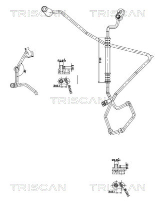 Triscan Hoge druk- / lage drukleiding, airconditioning 9010 29123