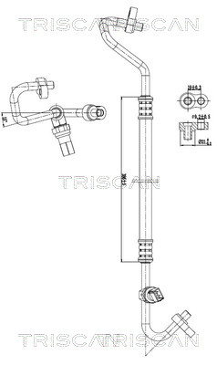 Triscan Hoge druk- / lage drukleiding, airconditioning 9010 81001
