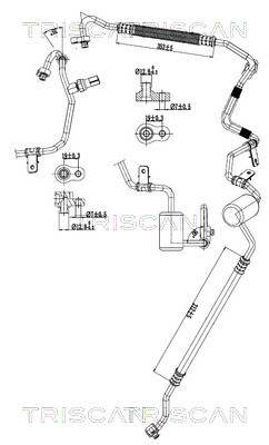 Triscan Hoge druk- / lage drukleiding, airconditioning 9010 81003