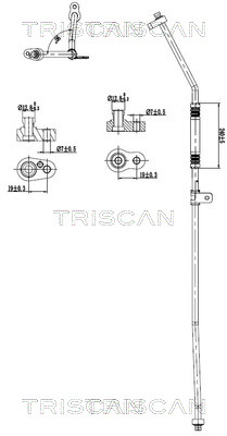 Triscan Hoge druk- / lage drukleiding, airconditioning 9010 81006
