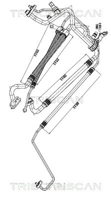 Triscan Hoge druk- / lage drukleiding, airconditioning 9010 81008