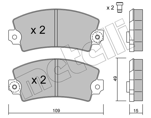 Metelli Remblokset 22-0005-0