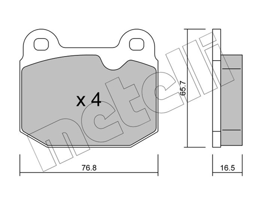 Metelli Remblokset 22-0013-1