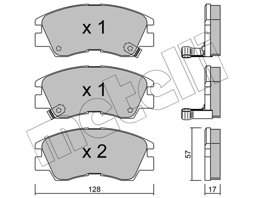 Metelli Remblokset 22-0115-0